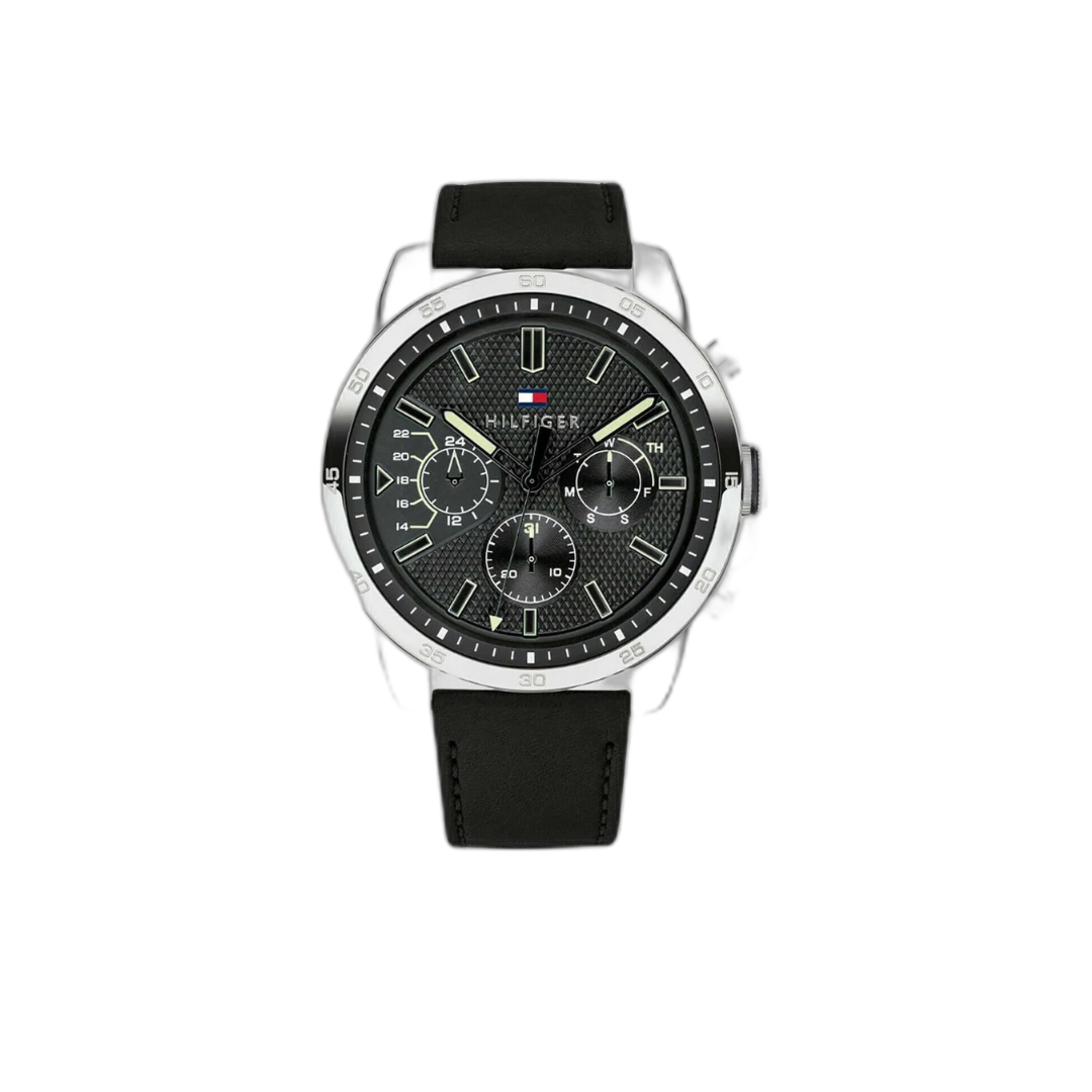 Men's Leather Chronograph Buckle Watch 1791563 - Original
