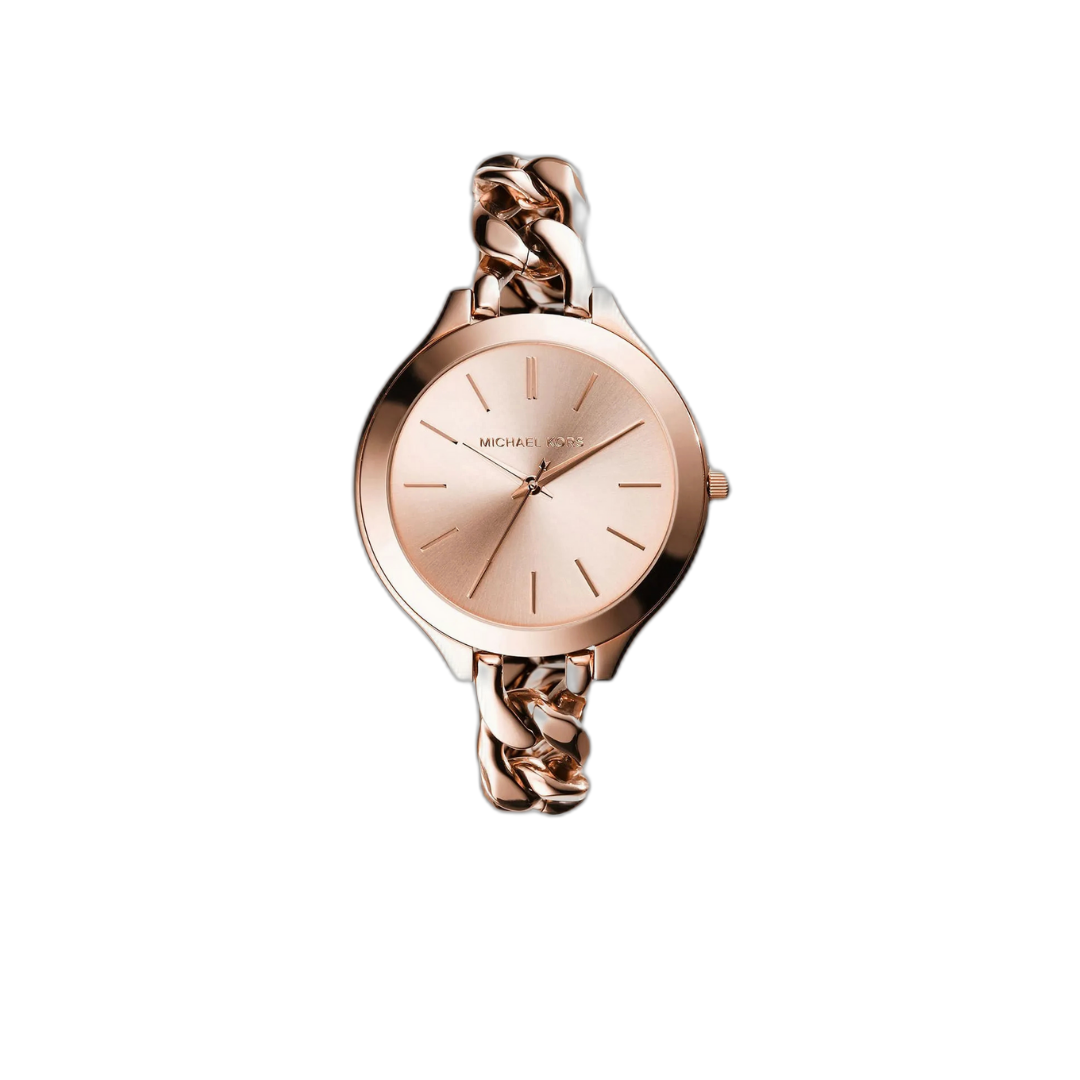 Michael Kors slim runway twist rose dial ladies watch mk3223