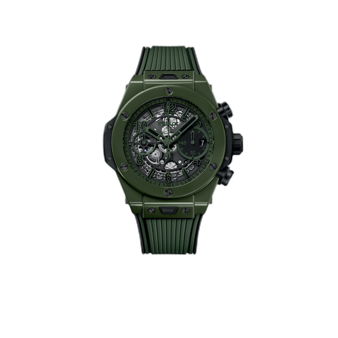 Hublot Watch Big Bang mint green Rubber Strap 44mm - Master Copy